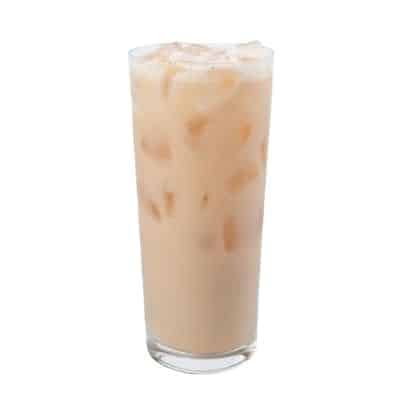healthy Starbucks drinks - iced London fog tea latte