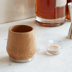 gifts for dad - oak glass