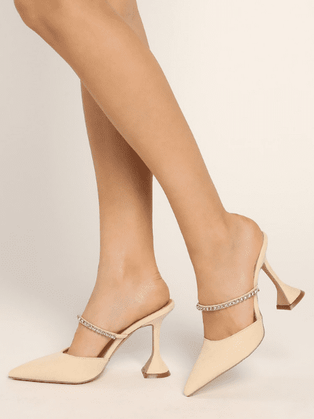 nude shoes to wear with black dress