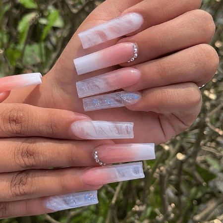 57 Prettiest Marble Nails Designs that are Trendy Chic