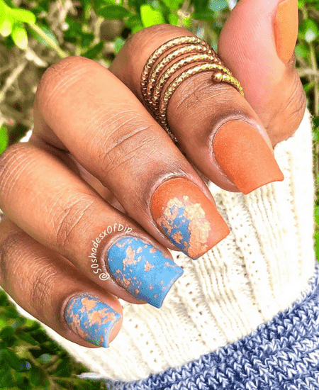 26 Burnt orange Nails That are just so pretty!