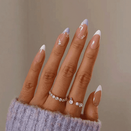55 Creative french tip nails to get a clean celebrity look