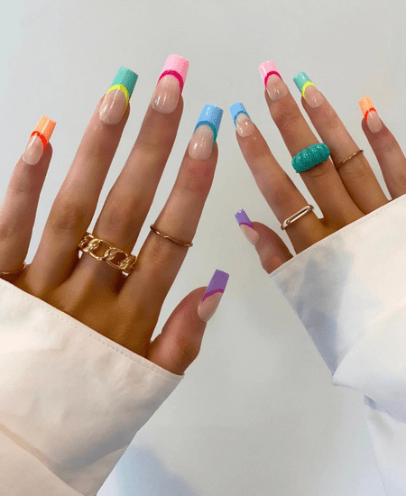 55 Creative but Classic French Tip Nails to Get a Clean Celebrity Look