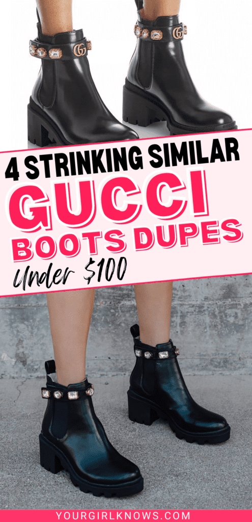 gucci boots dupes