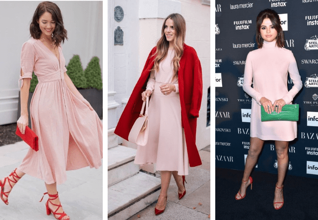 What Color Shoes To Wear With Pink Dress That Match