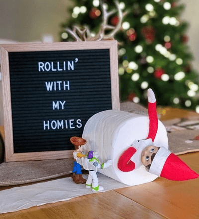 funny elf on the shelf ideas