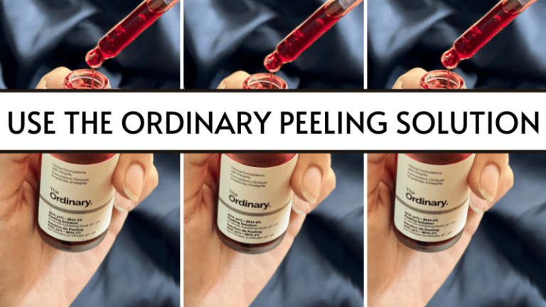the ordinary peeling solution how to use