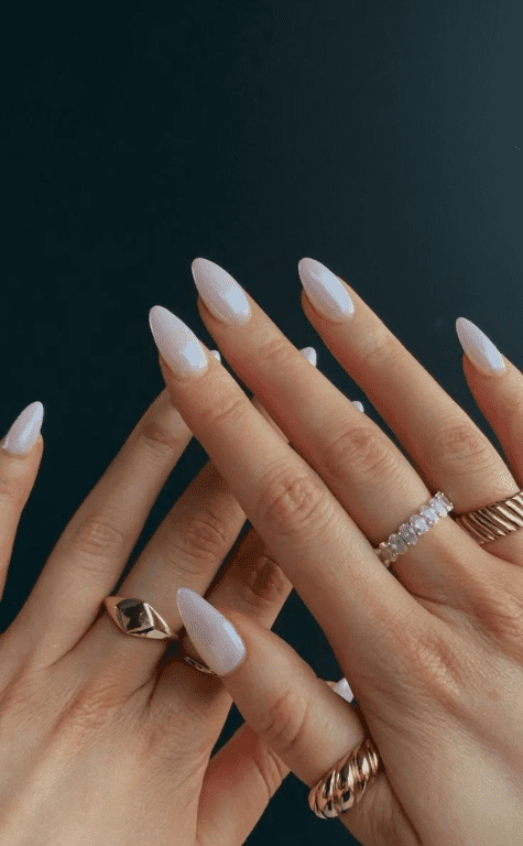 white Christmas nail designs