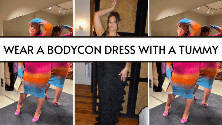 How to wear a bodycon dress with a tummy