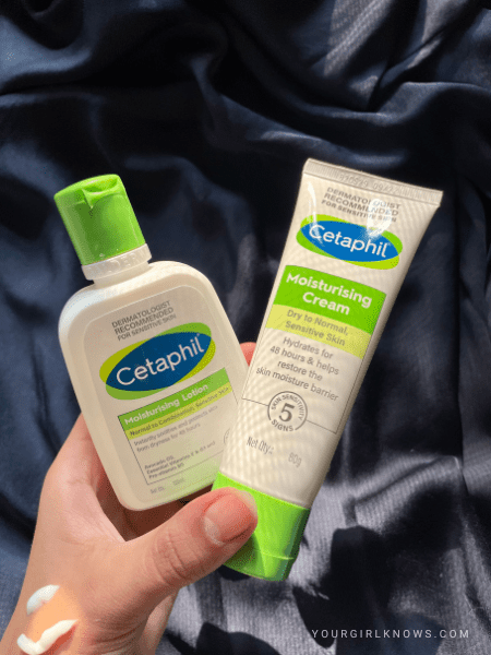 Cetaphil moisturizing Cream vs Lotion what's the difference