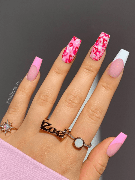 nail designs with hearts