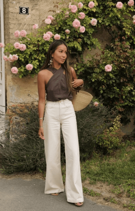 styling wide leg jeans