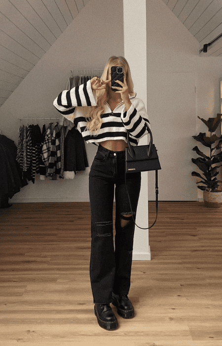 styling wide leg jeans