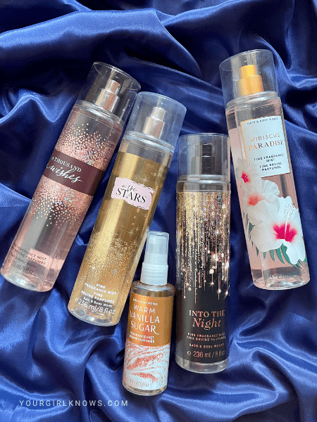 types of body mist