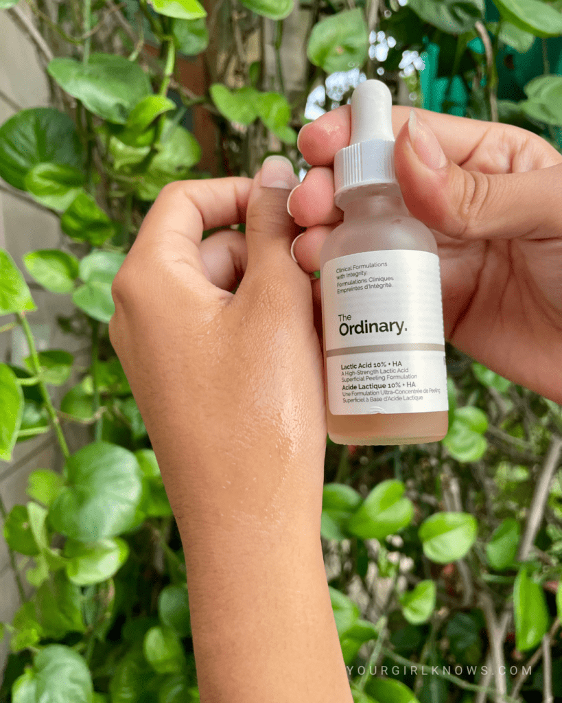 how to use the ordinary lactic acid serum
