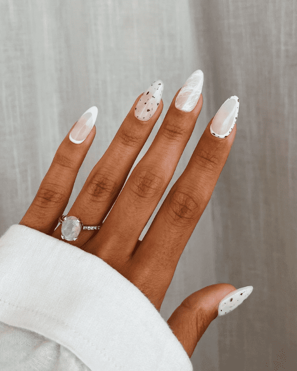 white summer nails