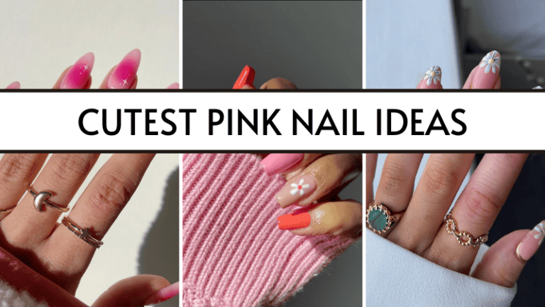 cute pink nails