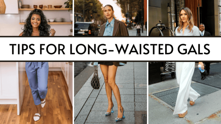 how to dress for a long waist