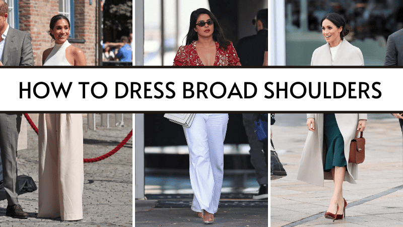 how to dress broad shoulders
