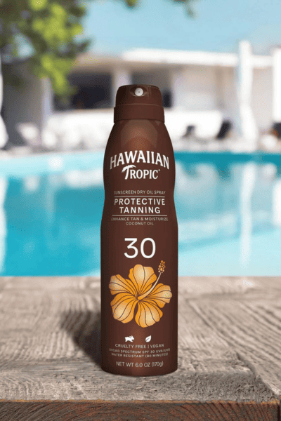 Hawaiian tropical sunscreen is one of the best sunscreens for tanning