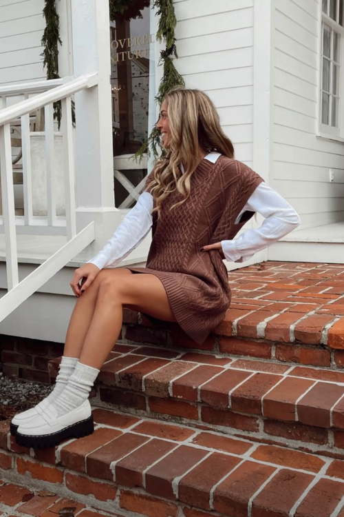 12 Perfect Shoes to Wear with a Sweater Dress To Walk the Talk