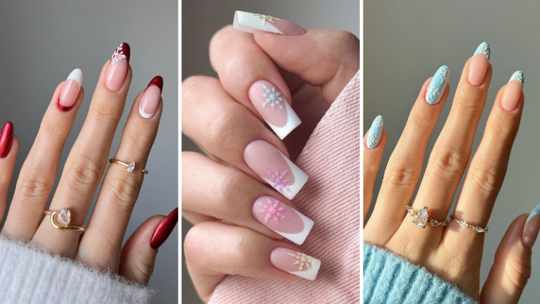 41 Breathtaking Snowflake Nail Designs That Are Chef’s Kiss