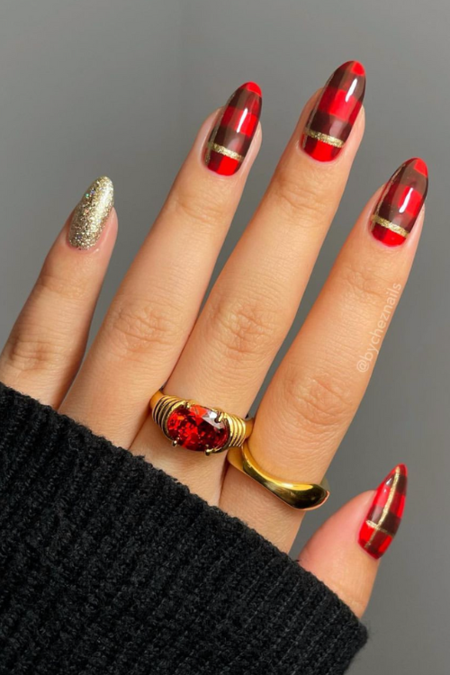 46 Totally Crush-Worthy Red Nails For Christmas That Are Just Too ADORBS!