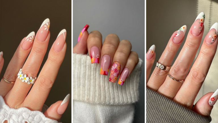 daisy nails designs