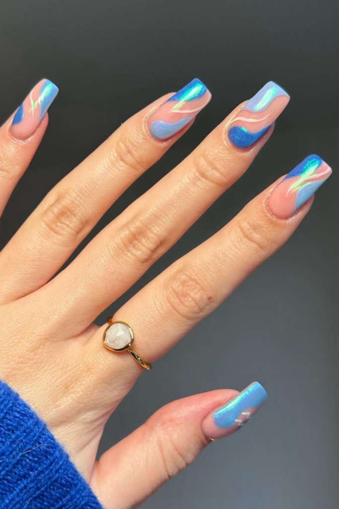 37 Truly Wow Light Blue Nail Designs That Are Straight-up Fire