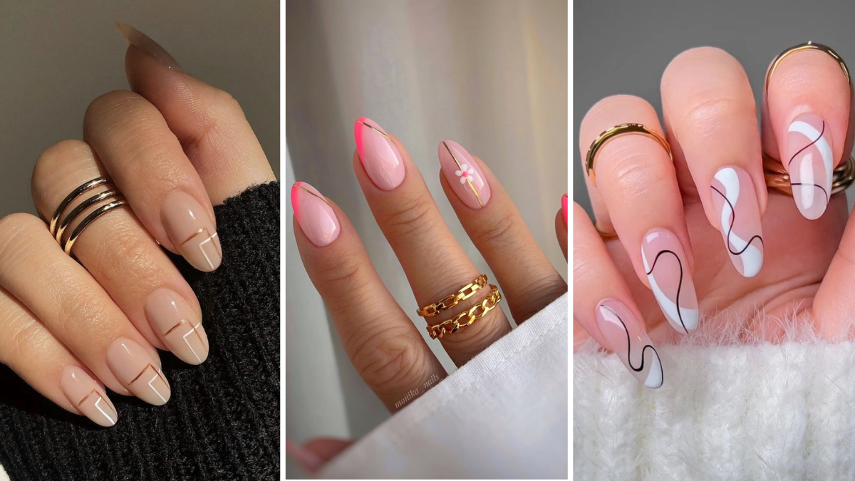 line nail designs with lines