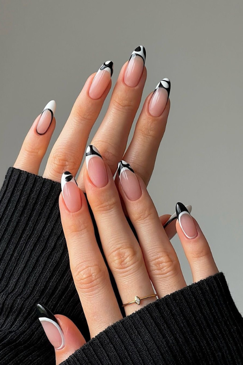 28 Black French Tip Nails That’ll Have You Booking a Nail Appointment ASAP 28 Black French Tip Nails That’ll Have You Booking a Nail Appointment ASAP