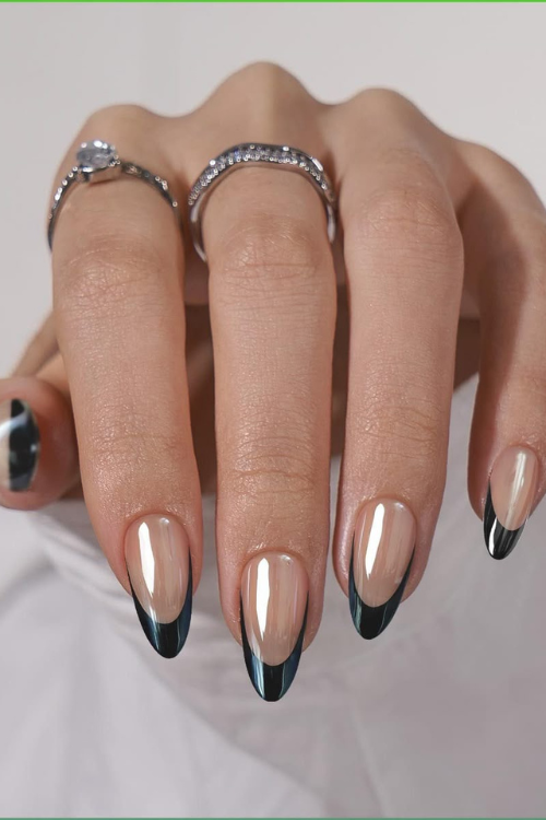 28 Black French Tip Nails That’ll Have You Booking a Nail Appointment ASAP 28 Black French Tip Nails That’ll Have You Booking a Nail Appointment ASAP