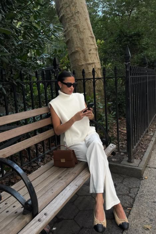 21 Trendy Ballet Flat Outfits for the Off-Duty Vibe with a Side of Sass