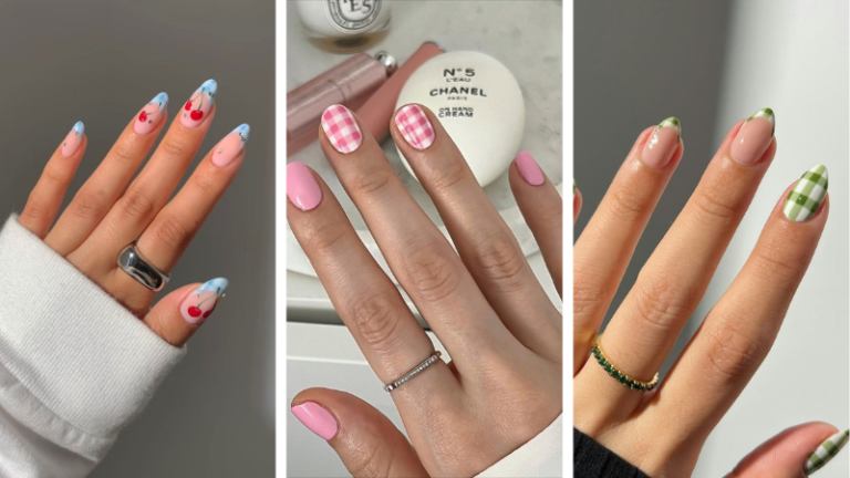 24 Gingham Nails So Cute, Even Blair Waldorf Would Be Jealous
