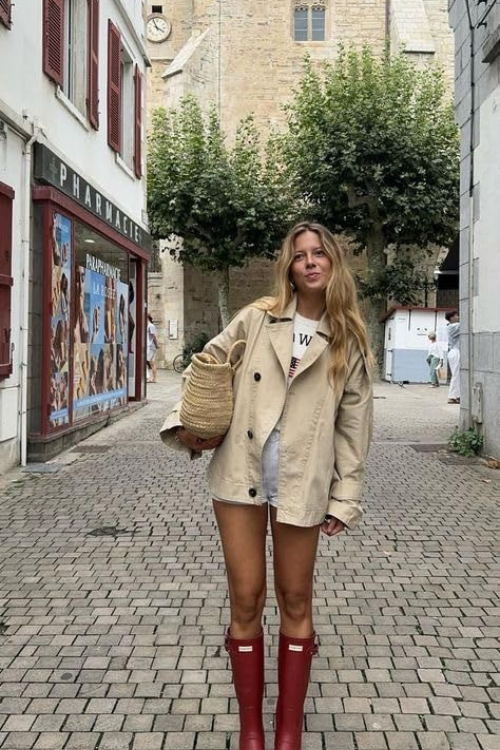 15 Hunter Boots Outfits That Prove Wet Weather Can Still Be a Serve