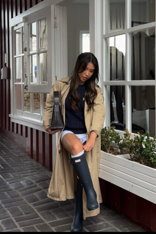 15 Hunter Boots Outfits That Prove Wet Weather Can Still Be a Serve
