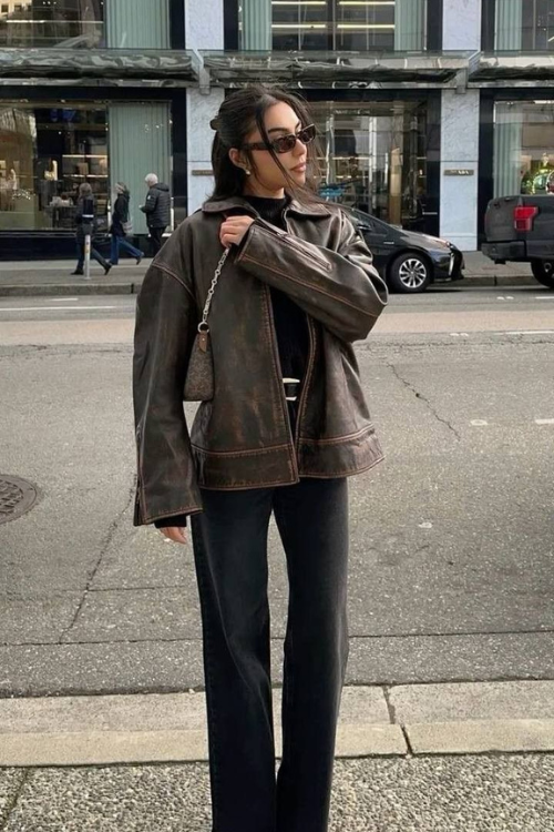 20 Brown Leather Jacket Outfits Cooler Than Any Black One You Own 20 Brown Leather Jacket Outfits Cooler Than Any Black One You Own