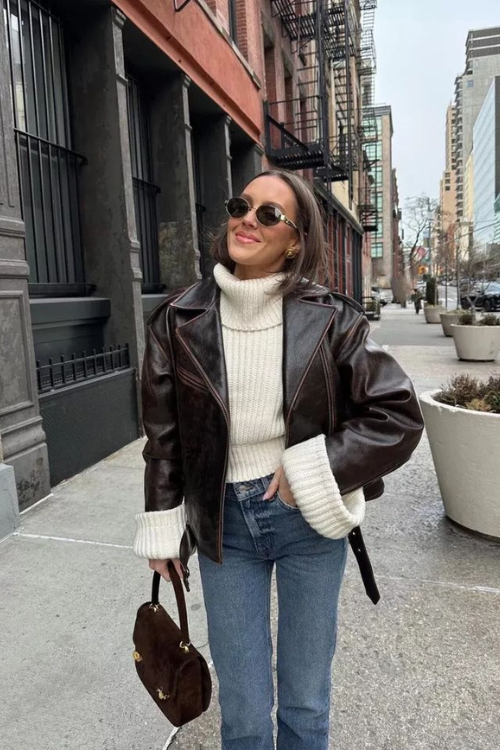 20 Brown Leather Jacket Outfits Cooler Than Any Black One You Own 20 Brown Leather Jacket Outfits Cooler Than Any Black One You Own