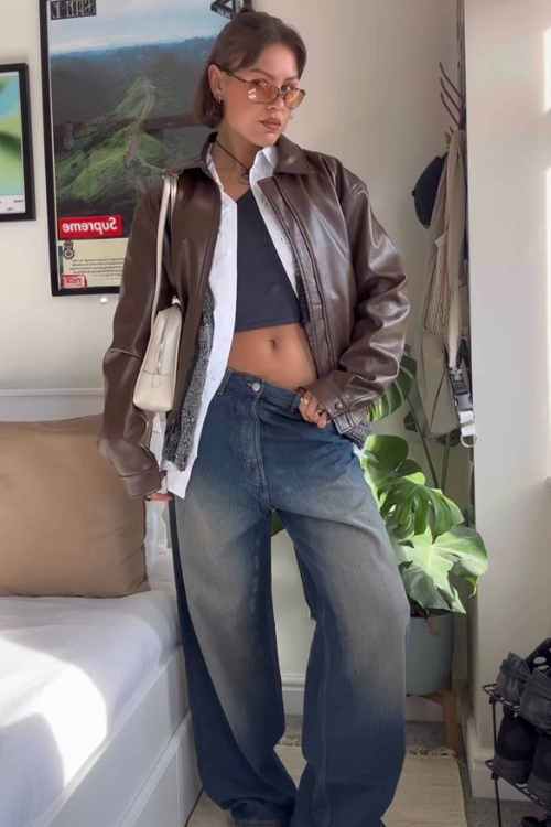 20 Brown Leather Jacket Outfits Cooler Than Any Black One You Own 20 Brown Leather Jacket Outfits Cooler Than Any Black One You Own