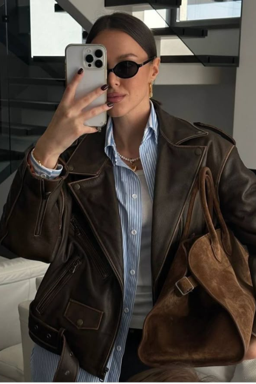 20 Brown Leather Jacket Outfits Cooler Than Any Black One You Own 20 Brown Leather Jacket Outfits Cooler Than Any Black One You Own