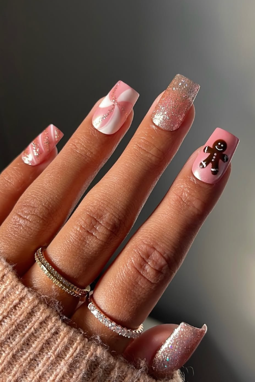 Santa Called—He Wants These 22 Pink Christmas Nails on the Nice List Santa Called—He Wants These 22 Pink Christmas Nails on the Nice List