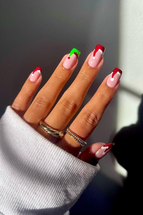 22 Red Christmas Nails So Hot They Outshine Rudolph’s Nose