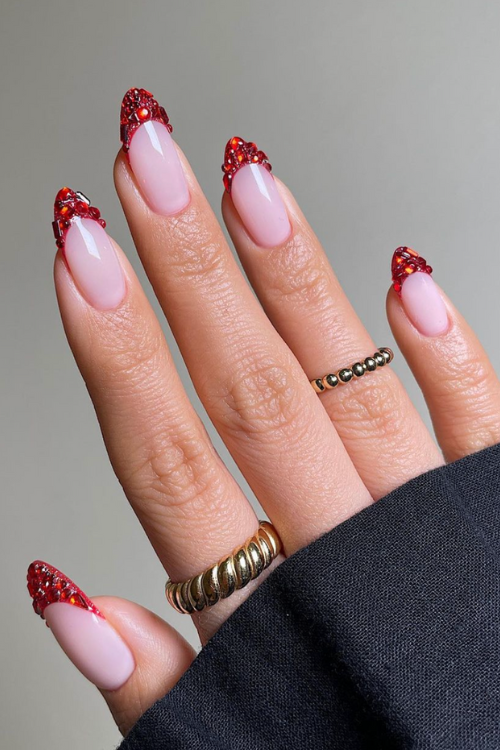 22 Red Christmas Nails So Hot They Outshine Rudolph’s Nose