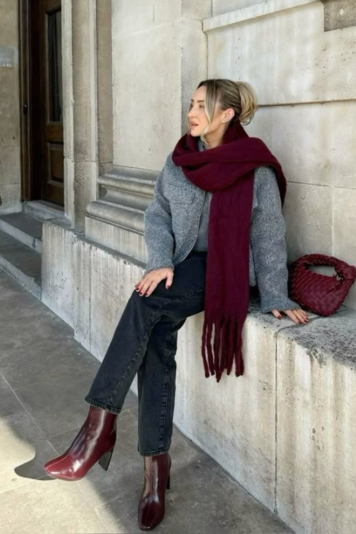 10 Burgundy Boots Outfits That Are Trendier Than Black Right Now 10 Burgundy Boots Outfits That Are Trendier Than Black Right Now