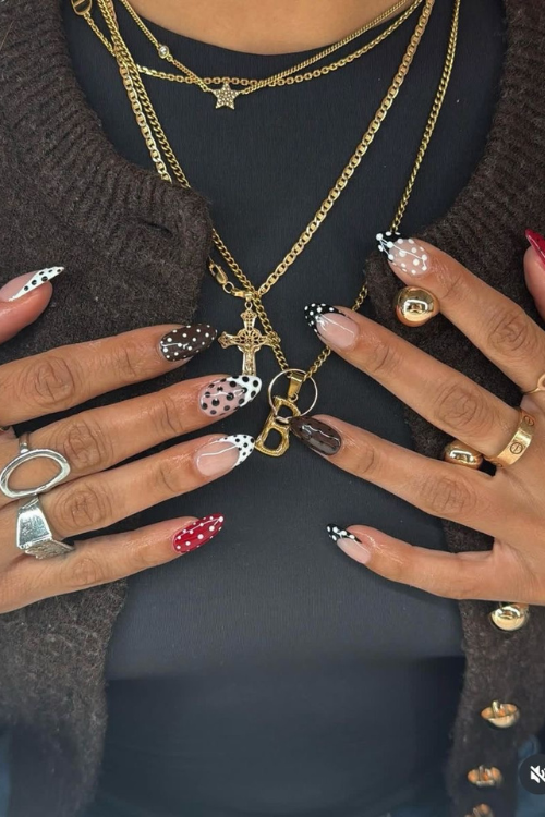 33 Polka Dot Nails That Make You Forget About French Tips 33 Polka Dot Nails That Make You Forget About French Tips