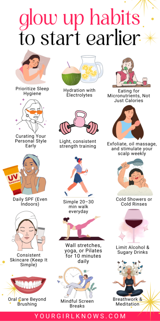 The 15 Glow Up Habits Every It-Girl Swears By to Feel Hotter, Healthier, and Happier The 15 Glow Up Habits Every It-Girl Swears By to Feel Hotter, Healthier, and Happier