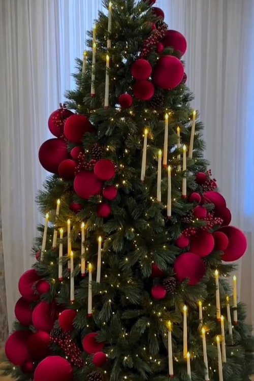 The 12 Red Christmas Trees Everyone’s Obsessed With This Season The 12 Red Christmas Trees Everyone’s Obsessed With This Season