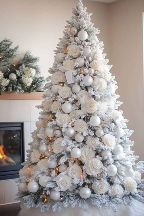 The 12 White Christmas Trees That Turn Your Home Into a Snowy Fairytale