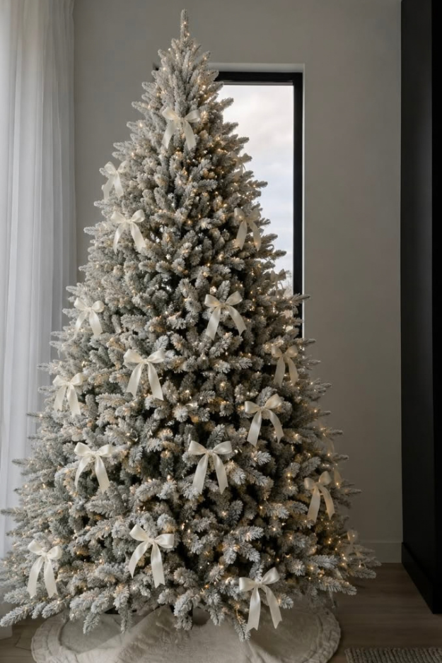 The 19 White Christmas Trees That Turn Your Home Into a Snowy Fairytale The 19 White Christmas Trees That Turn Your Home Into a Snowy Fairytale