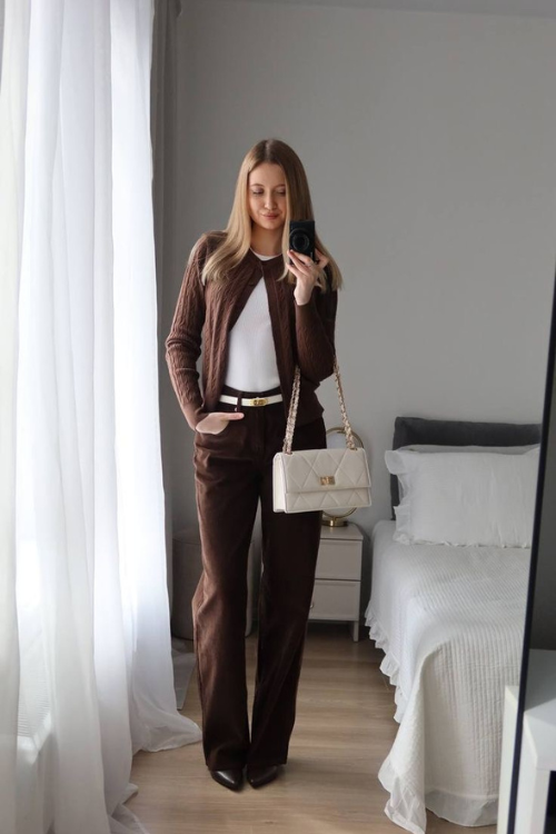 20 Classy Brown Pants Outfits Perfect for Work, Coffee Dates, and Everyday Chic 20 Classy Brown Pants Outfits Perfect for Work, Coffee Dates, and Everyday Chic